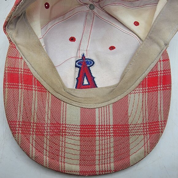 Los Angeles Angels 50th Anniversary Plaid Baseball Hat Cap Casual Adjustable - Picture 8 of 11